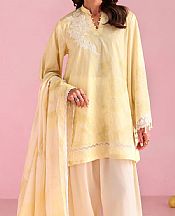White/Yellow Lawn Suit