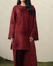 Cross Stitch Wine Red Lawn Suit- Pakistani Lawn Dress