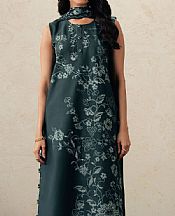 Cross Stitch Teal Lawn Suit- Pakistani Designer Lawn Suits