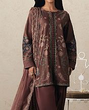 Cross Stitch Brown Lawn Suit- Pakistani Lawn Dress