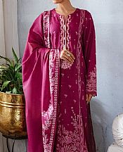 Magenta Khaddar Suit