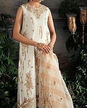 Cross Stitch Off White Organza Suit- Pakistani Designer Chiffon Suit