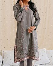 Cross Stitch Grey Linen Suit (2 Pcs)- Pakistani Winter Dress