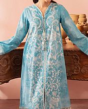 Cross Stitch Moonstone Blue Cambric Suit (2 pcs)- Pakistani Lawn Dress