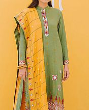 Pistachio Linen Suit- Pakistani Winter Dress