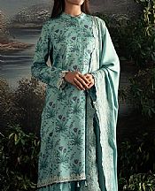 Cross Stitch Greyish Teal Marina Suit- Pakistani Winter Dress