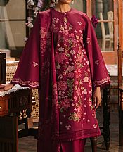 Cross Stitch Vivid Burgundy Lawn Suit- Pakistani Lawn Dress