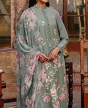 Cross Stitch Viridian Green Lawn Suit- Pakistani Designer Lawn Suits