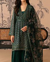 Cross Stitch Green Chiffon Suit- Pakistani Chiffon Dress