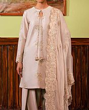 Cross Stitch Quill Grey Zari Suit- Pakistani Designer Chiffon Suit