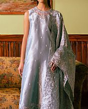 Cross Stitch Pale Aqua Zari Suit- Pakistani Designer Chiffon Suit