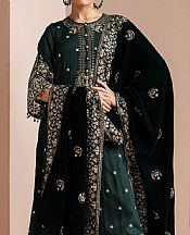 Cross Stitch Green Silk Suit- Pakistani Chiffon Dress
