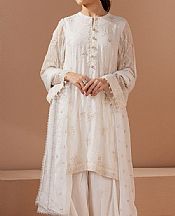 Cross Stitch White Chiffon Suit- Pakistani Designer Chiffon Suit