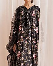 Cross Stitch Black Silk Suit- Pakistani Chiffon Dress