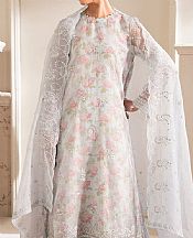 Cross Stitch Grey Organza Suit- Pakistani Chiffon Dress