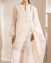 Cross Stitch Off White Net Suit- Pakistani Chiffon Dress