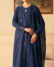 Cross Stitch Blue Chiffon Suit- Pakistani Designer Chiffon Suit