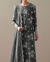 Dark Grey Chiffon Suit