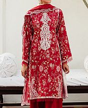 Cross Stitch Red Linen Suit- Pakistani Winter Dress