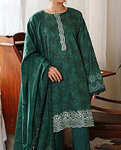 Green Khaddar Suit