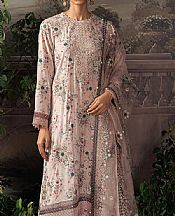 Cross Stitch Oriental Pink Silk Suit- Pakistani Designer Chiffon Suit