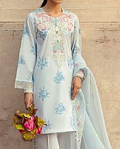 Cross Stitch Baby Blue Lawn Suit- Pakistani Designer Lawn Suits
