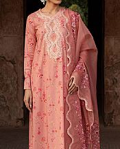 Cross Stitch Peachy Pink Lawn Suit- Pakistani Designer Lawn Suits