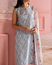 Cross Stitch Cloudy Blue Lawn Suit- Pakistani Lawn Dress