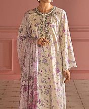 Cross Stitch Off White Lawn Suit- Pakistani Lawn Dress