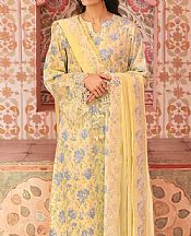 Cross Stitch Sand Gold Lawn Suit- Pakistani Designer Lawn Suits