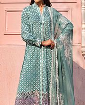 Cross Stitch Teal Lawn Suit- Pakistani Lawn Dress