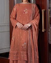 Orange Salmon Chiffon Suit