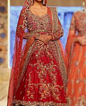 Red Silk Suit- Pakistani Wedding Dress