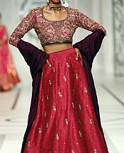 Crimson Chiffon Suit- Pakistani Bridal Dress