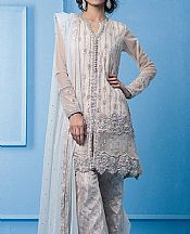 Off-white Chiffon Suit- Pakistani Formal Designer Dress