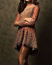 Rust Chiffon Suit- Pakistani Party Wear Dress