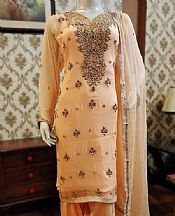 Peach Chiffon Suit- Pakistani Formal Designer Dress