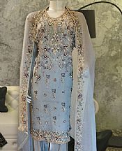 Grey Chiffon Suit- Pakistani Formal Designer Dress