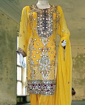 Yellow Chiffon Suit- Pakistani Formal Designer Dress