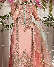 Peach Tissue Suit- Pakistani Party Wear Dress