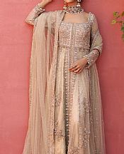 Light Golden Chiffon Suit- Pakistani Bridal Dress