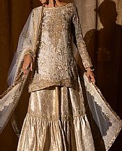 Light Golden Chiffon Suit- Pakistani Wedding Dress