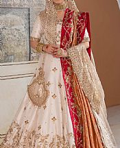 Off-white Raw Silk Suit- Pakistani Wedding Dress