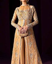 Orange Crinkle Chiffon Suit- Pakistani Wedding Dress