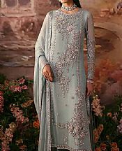 Light Sea Green Crinkle Chiffon Suit- Pakistani Formal Designer Dress