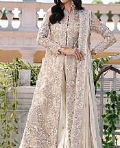 Off-white Crinkle Chiffon Suit- Pakistani Wedding Dress