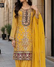 Yellow Chiffon Suit- Pakistani Formal Designer Dress