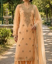 Peach Chiffon  Suit- Pakistani Party Wear Dress
