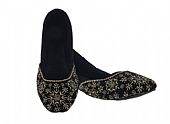 Ladies Khussa- Black- Khussa Shoes for Women