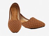 Ladies Khussa- Brown- Pakistani Khussa Shoes